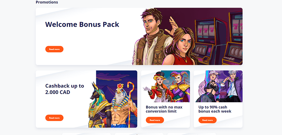 Bonuses & Promotions of Vulkan Vegas Casino Canada