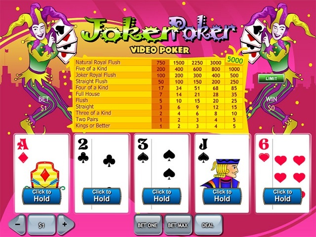 free video poker slot machines