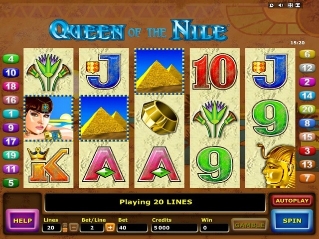 queen of nile slot machine