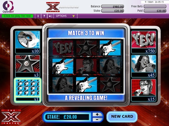 X Factor Slot Machine