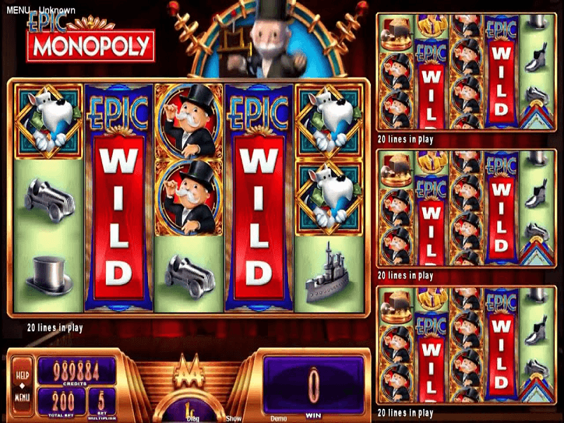 epic monopoly ii slot